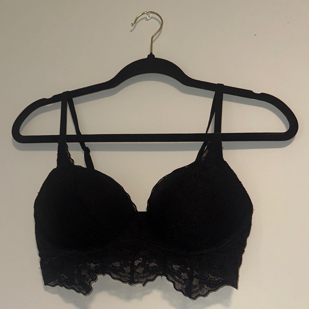 PINK Victoria's Secret Black Lace Bra
